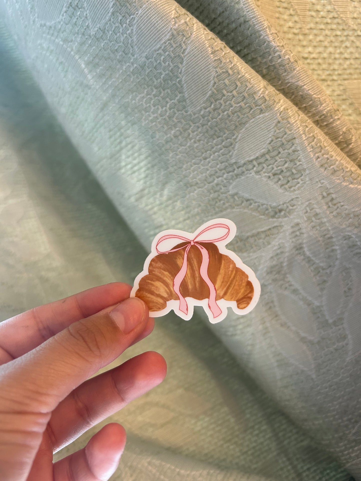 Girly croissant sticker