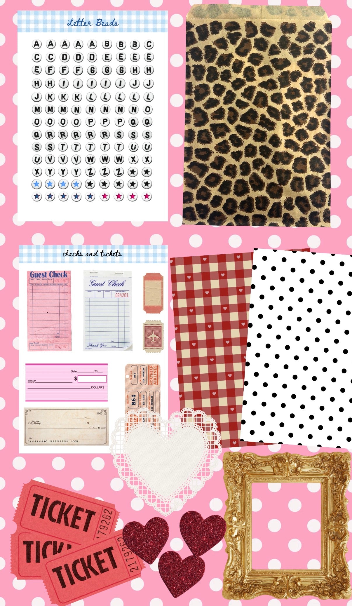 Valentines junk journal kit