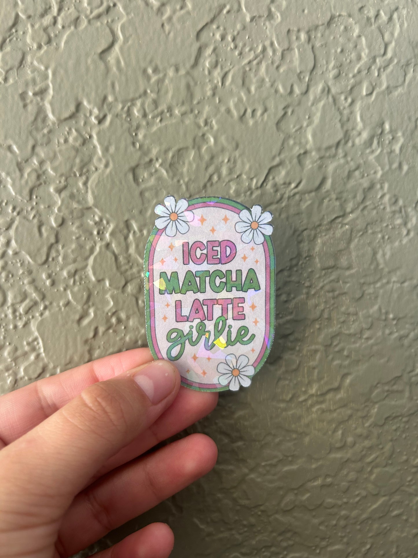 Iced Matcha Latte Sticker