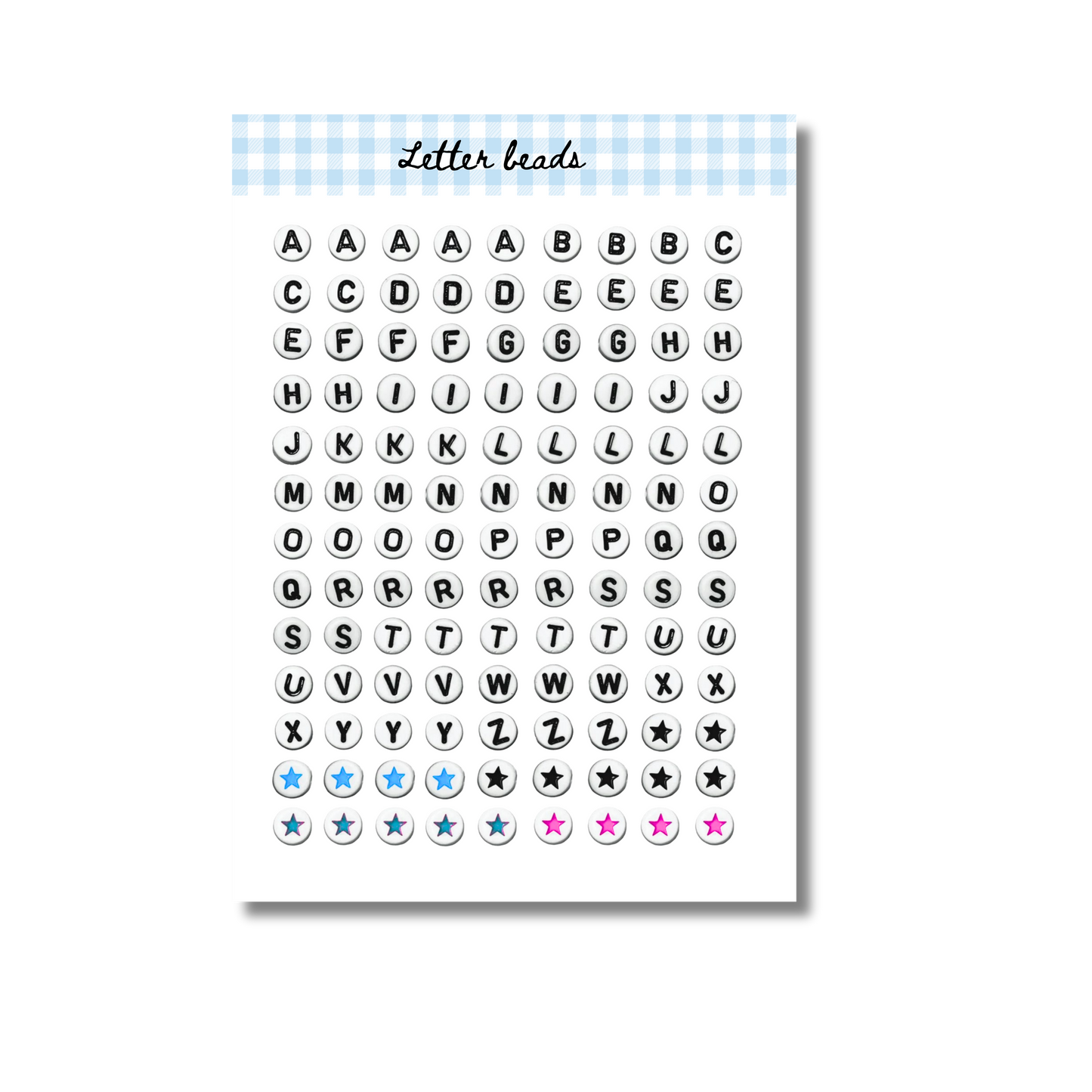 Letter Beads