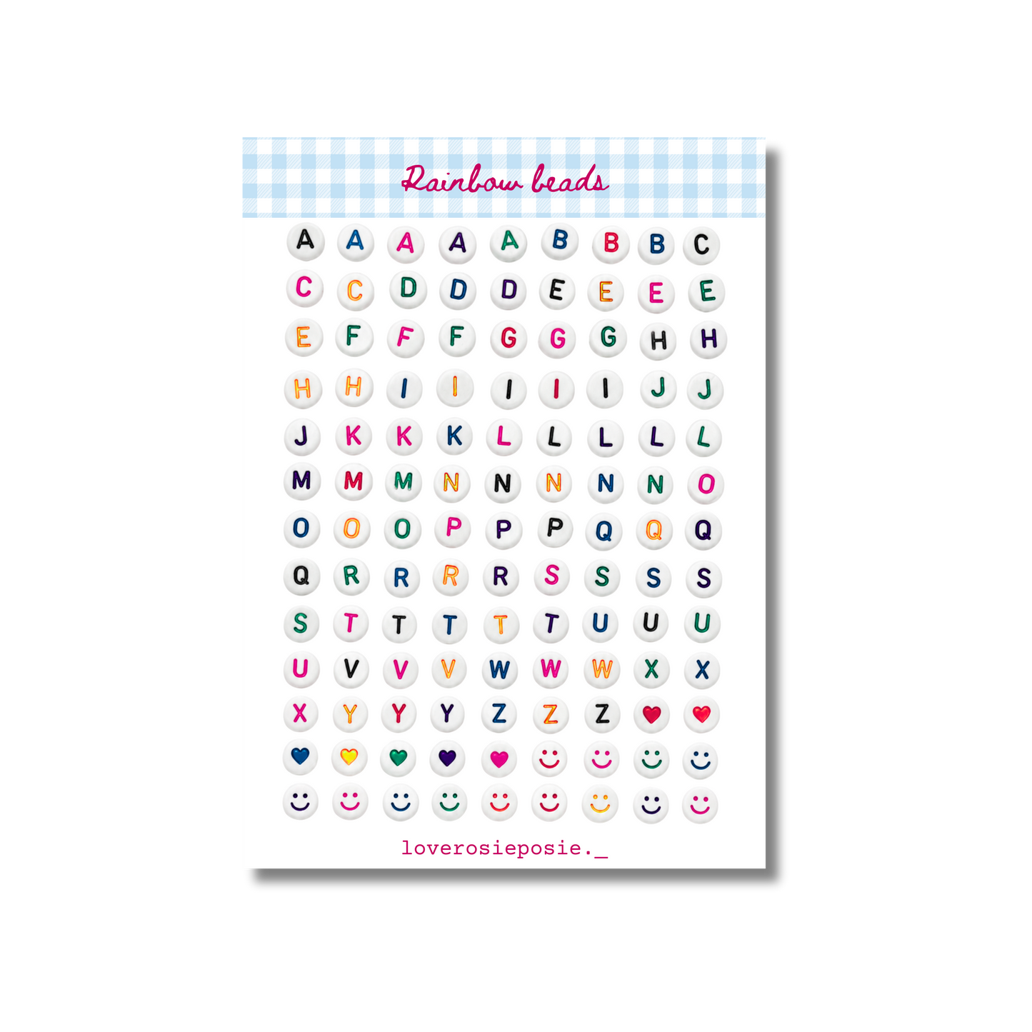 Letter Beads