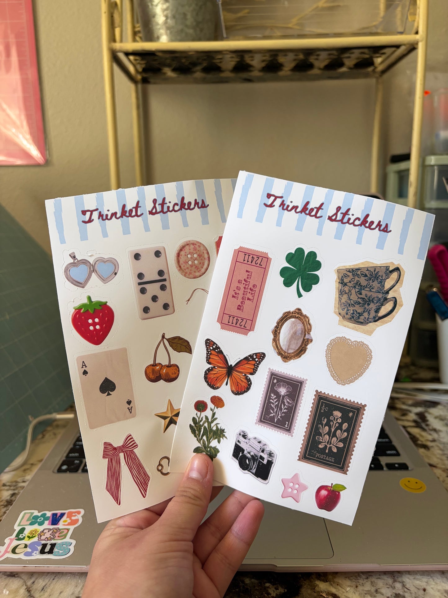 Trinket stickers