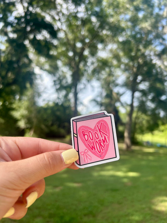 Book Worm Sticker